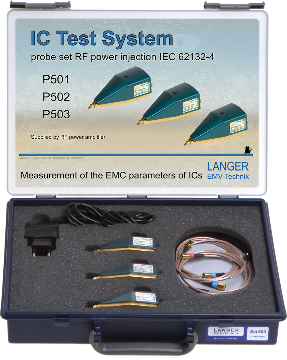 P500 set, RF Power Injection IEC 62132-4 up to 3 GHz